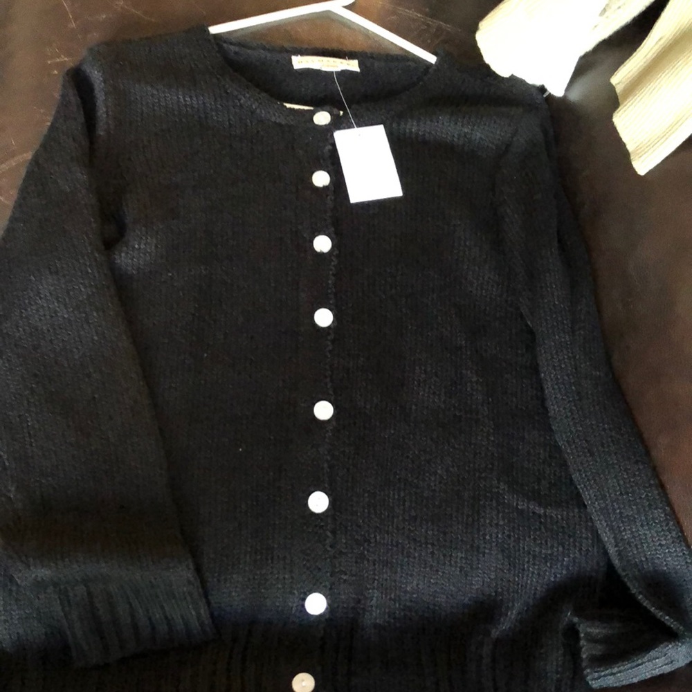 Black cardigan